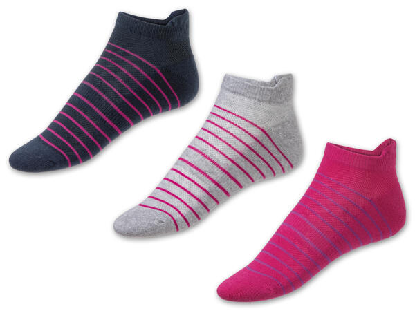 Damen/Herren Sneakersocken, 3 Paar