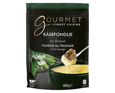GOURMET 
 FRISCHFONDUE MIT BÄRLAUCH