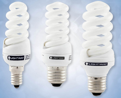 Ampoule basse consommation en forme de spirale LIGHTWAY
