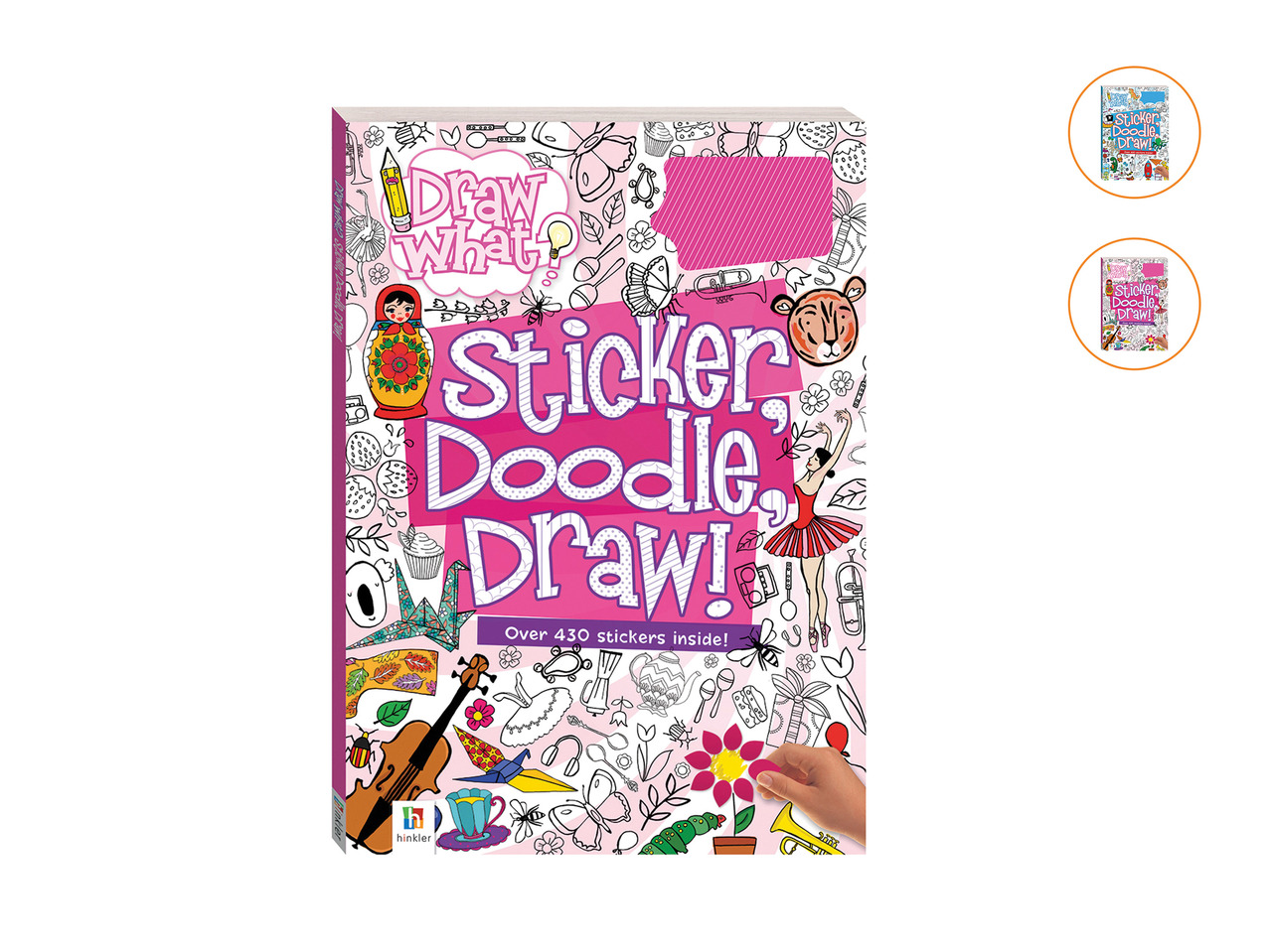 Hinkler Sticker, Doodle, Draw! Book1