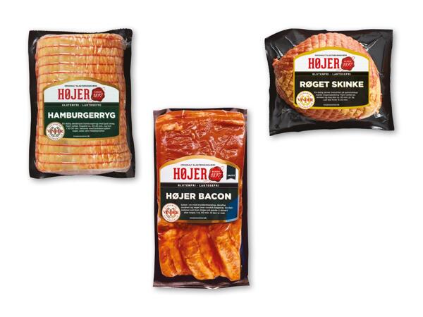 HØJER Røget bacon, hamburgerryg eller skinke