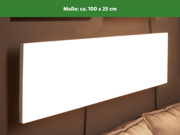 LED-Panelleuchte, ca. 45 x 45 cm bzw. ca. 100 x 25 cm