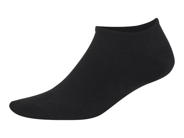 Livergy Men's Black Trainer Socks - 5 Pairs