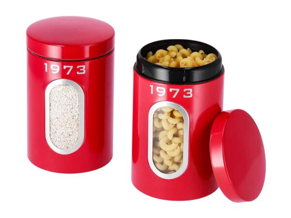 Silvercrest Red Storage Container Set - Set of 2