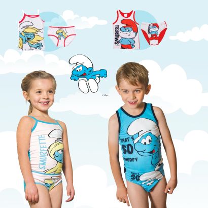 Ensemble de sous-vêtements "Les Schtroumpfs" pour enfants