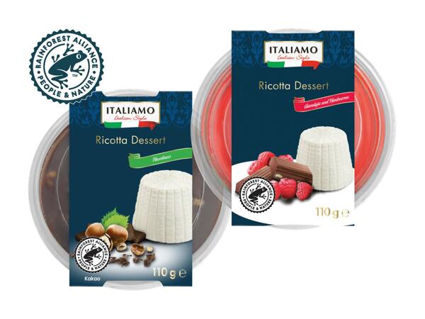 Ricotta-Dessert im Glas