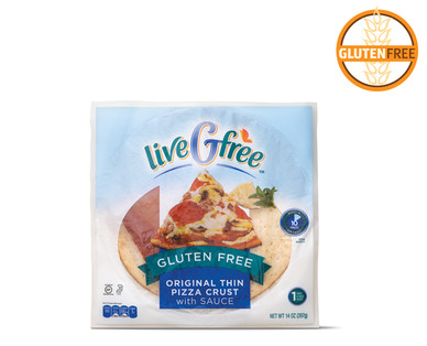 liveGfree Gluten Free Pizza Crust With Sauce