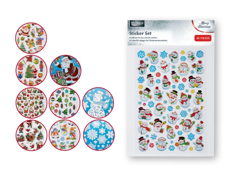 Melinera(R) Christmas Window Stickers
