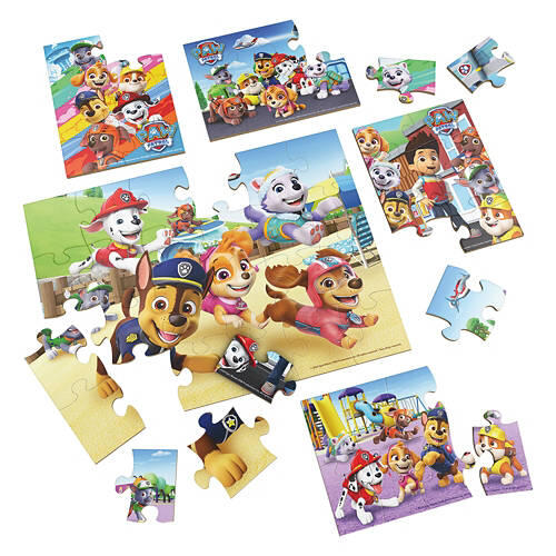 Kids 5 Piece Wooden Jigsaw Puzzle - Paw Patrol