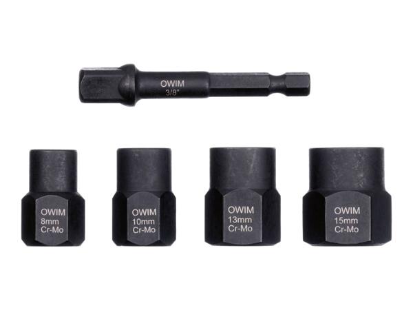 Parkside Bolt & Nut Extractor Set - 5 Pieces