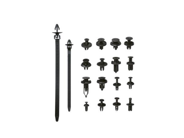 Parkside Fastening Clips and Cable Ties - 630 Pieces