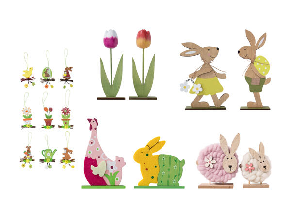 Décorations de Pâques en bois