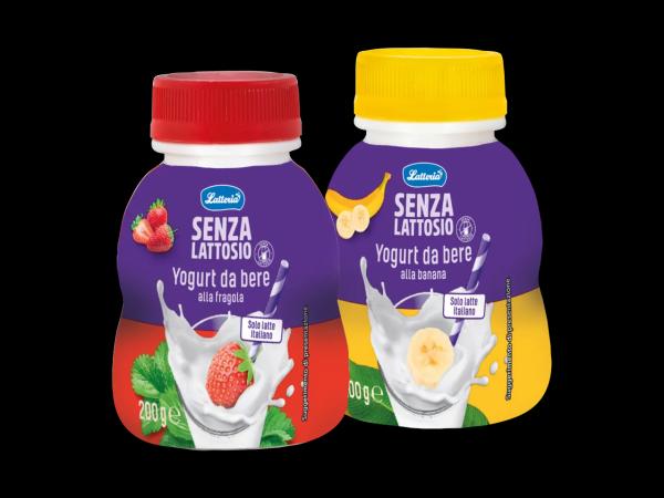 Lactose-free drink yogurt