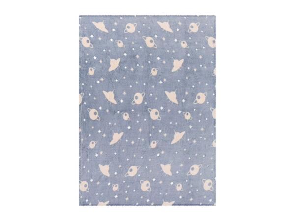Livarno Home Blue Glow In The Dark Blanket