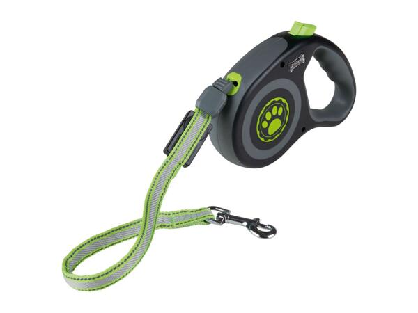 Zoofari LED Light-Up Retractable Lead - Green