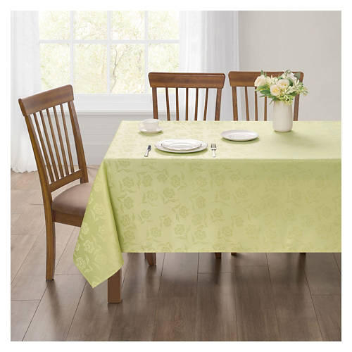 60" x 84" Premium Jacquard Tablecloth - Green