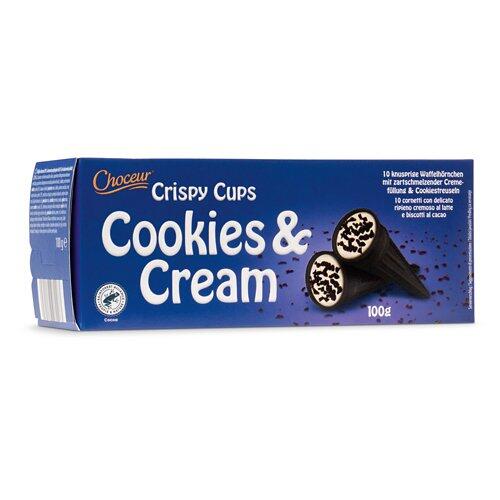CHOCEUR Crispy Cups, Cookies & Cream