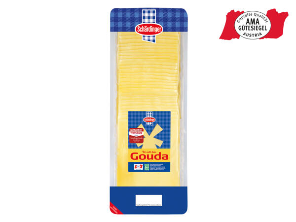 Schärdinger Gouda in Scheiben