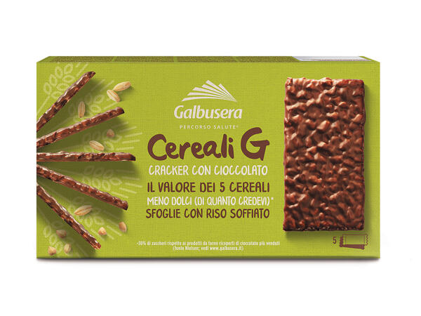 Chocolate coated rice crackers