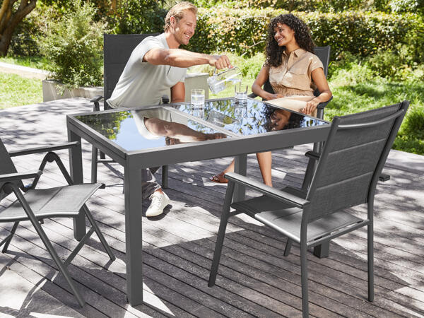 Table de jardin en aluminium