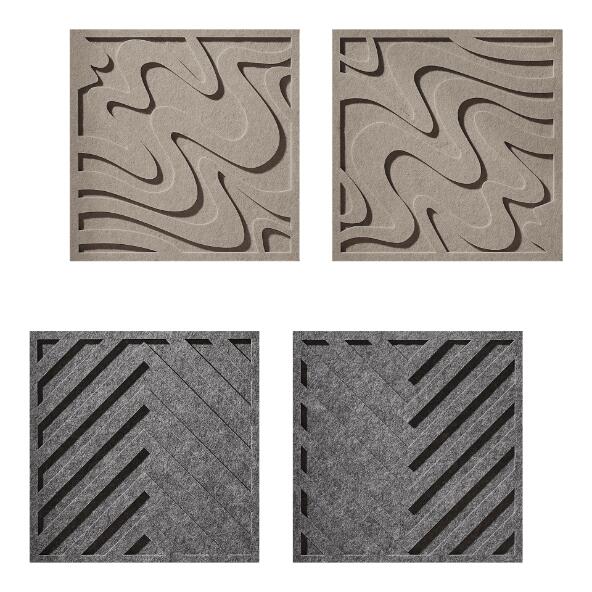 HOME CREATION(R) Panneaux muraux en feutre, 2 pcs