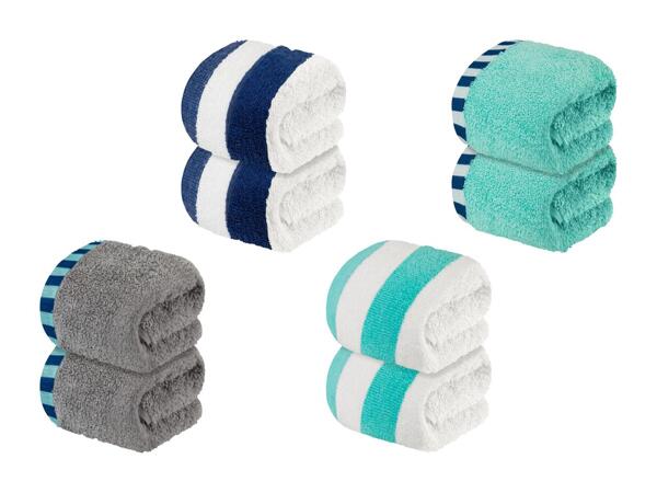 Asciugamani di spugna per gli ospiti, 2 pezzi