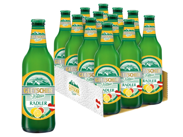 GLETSCHERBRÄU Naturtrüber Zitronen-Grapefruit-Radler