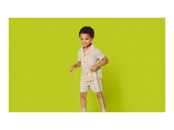 LUPILU Kids' Cream Muslin Outfit - 2 Piece Set