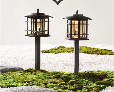 Zen Garden Solar Lantern 2pk
