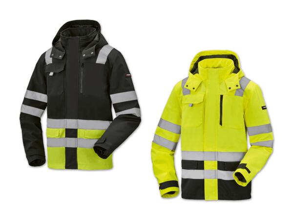 Herren Warnschutz-Softshell-Arbeitsjacke