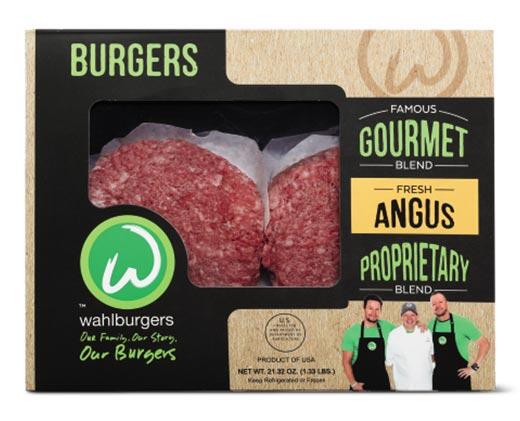 Wahlburgers 
 Fresh Gourmet Blend Angus Beef Burgers