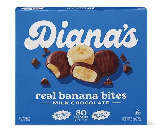 Diana's Bananas Milk or Dark Chocolate Banana Bites