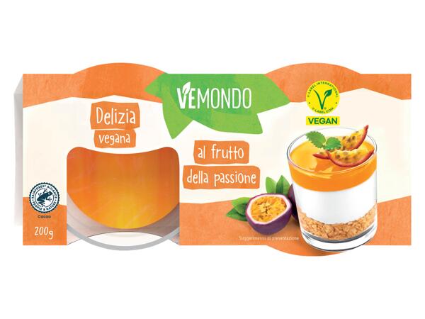 Passion Fruit flavored Vegan Dessert
