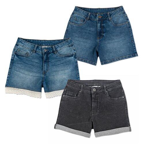 UP 2 FASHION Pantaloncini jeans da donna