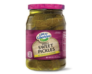 Great Gherkins Whole Sweet Pickles