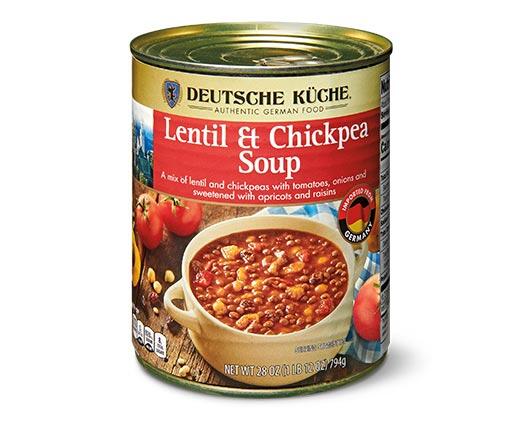 Deutsche Küche German Lentil Vegetable or Lentil Chickpea Soup
