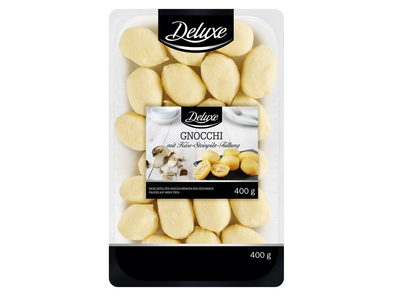 DELUXE Gnocchi mit Käse-Steinpilz-Füllung