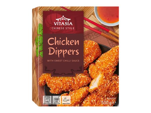 Breaded Chicken Dippers with Sesame Seeds