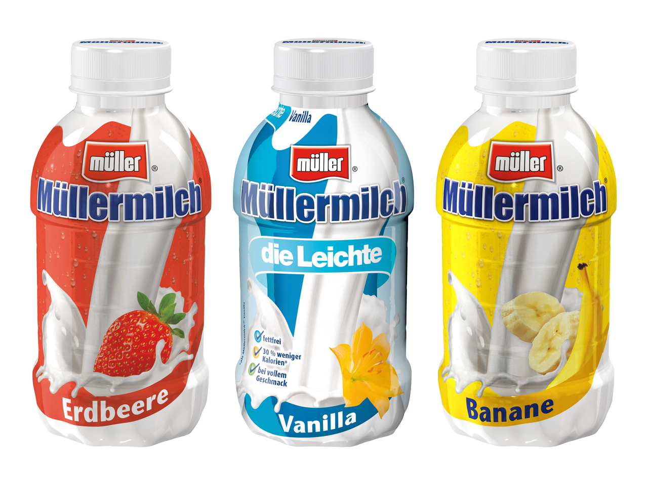 Boisson à base de lait Müllermilch/ Müllermilch light