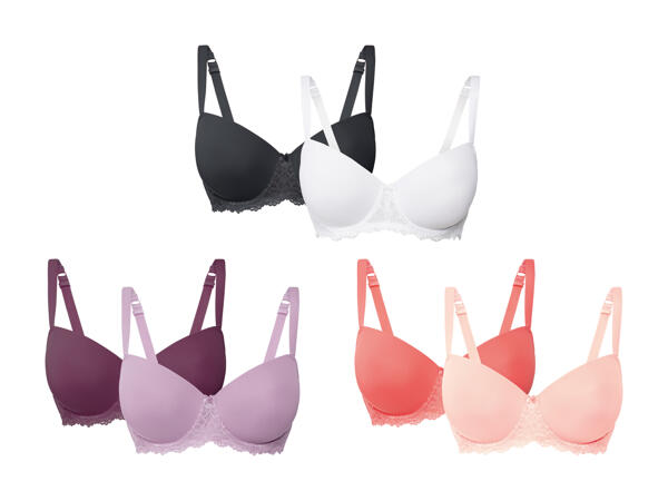 ESMARA LINGERIE(R) T-shirt BH 2-pak