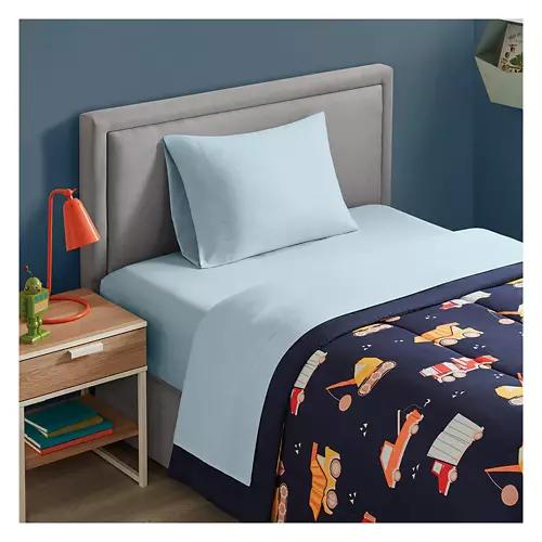 Twin Size Bed Sheet Set, Blue