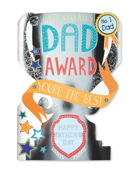 Best Dad Award Luxury Card