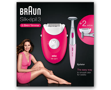 BRAUN SILK ÉPIL Silk-épil 3-420 und Bikini Trimmer