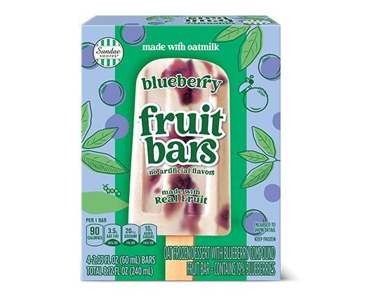 Sundae Shoppe Banana or Blueberry Oat Milk Fruit Bars