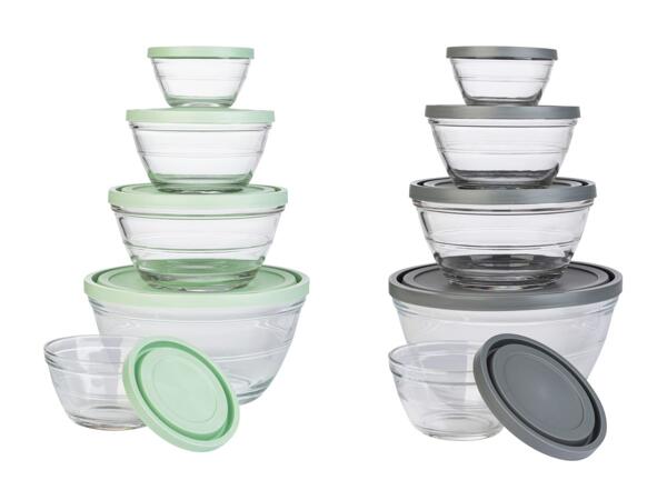 Set de saladiers en verre, 5 pièces