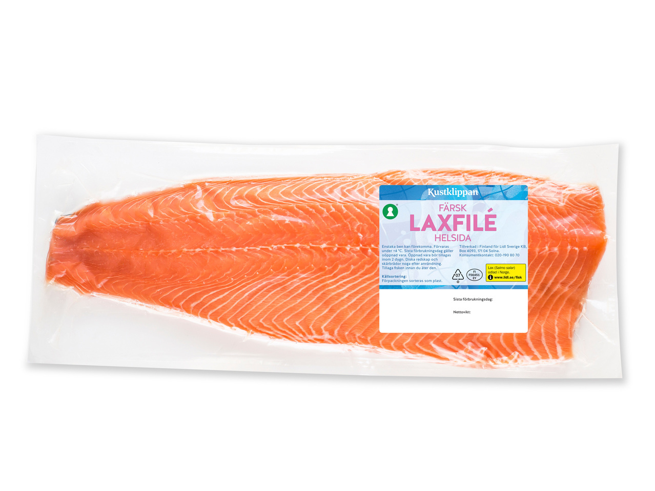 FÄRSK LAXFILÉ HELSIDA