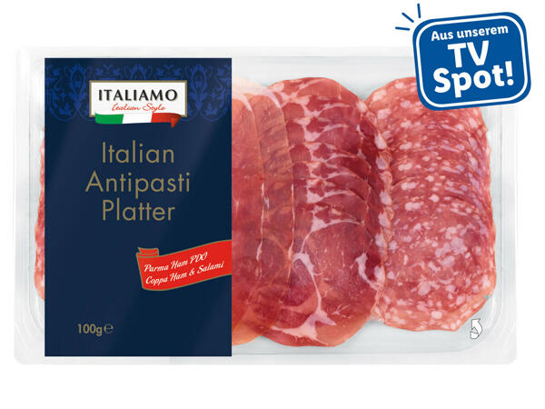 Antipastiplatte mit Parmaschinken