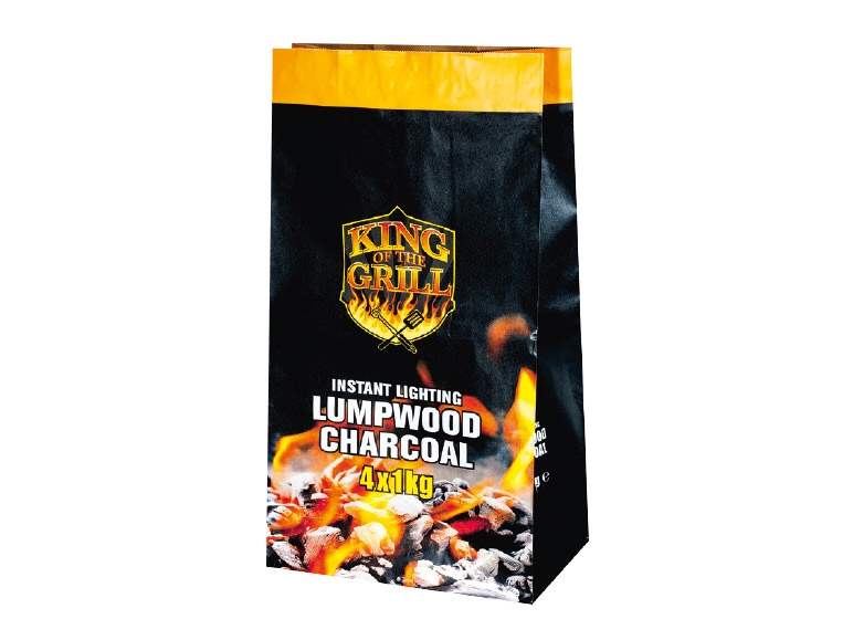 KING OF THE GRILL Instant Lighting Lumpwood Charcoal