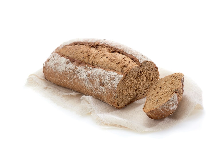 Donker, ongesneden meergranenbrood