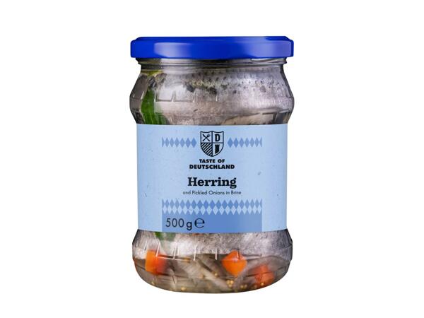 Taste of Deutschland Herring and Pickled Onions in Brine